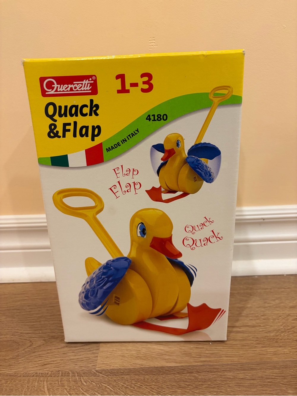 Quack & Flap Pull-Along Duck Toy - Yellow - Picture 3 of 3